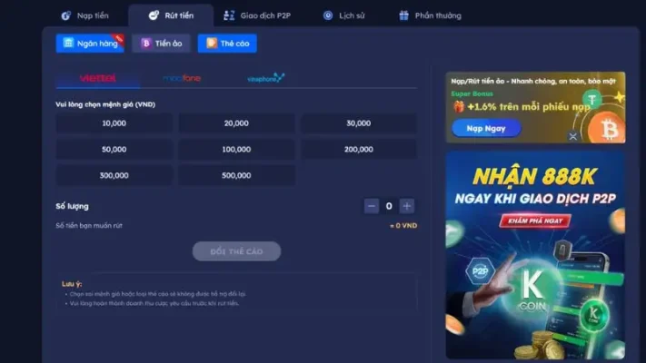 Hướng dẫn 3 bước rút tiền Bayclub nhanh chóng